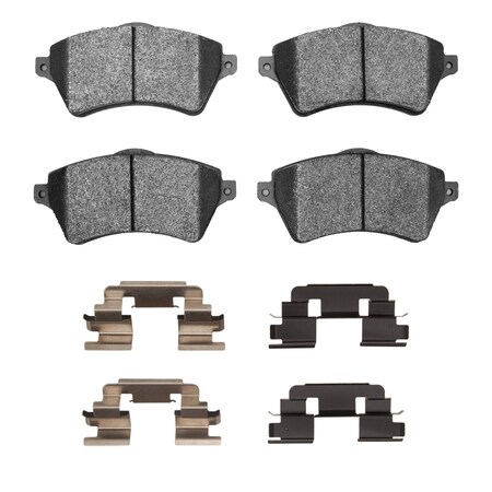 Dynamic Friction Co 3000 Semi-Metallic Brake Pads Hardware Kit, Low Dust, 100% Copper Free, 100% Asbestos-free, Front 1311-0926-01